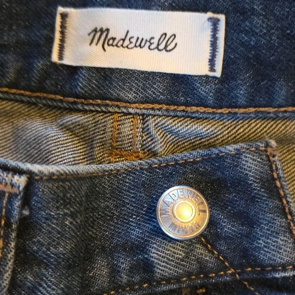 Great Condition Madewell Balloon Jeans In Greendale Wash - Picture 7 of 9